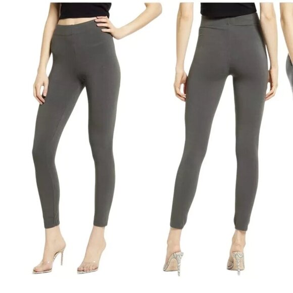 Good American Essentials Size 2/Medium Gray High Rise Pull-On Leggings - Flaw! - Picture 1 of 11